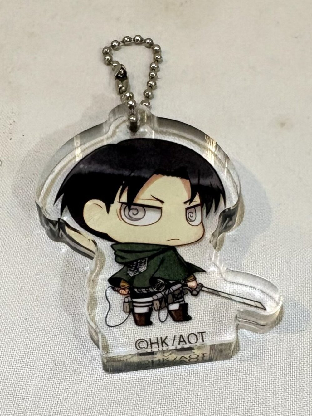 Attack on Titan Levi Rivaille Lucite Keychain Bag Charm